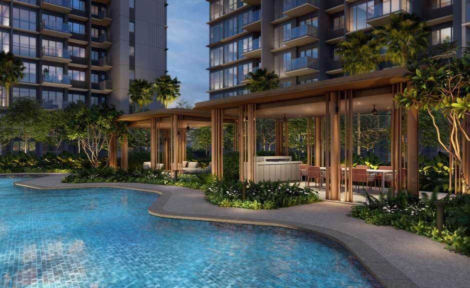 Pool and pavilion (artist’s impression)